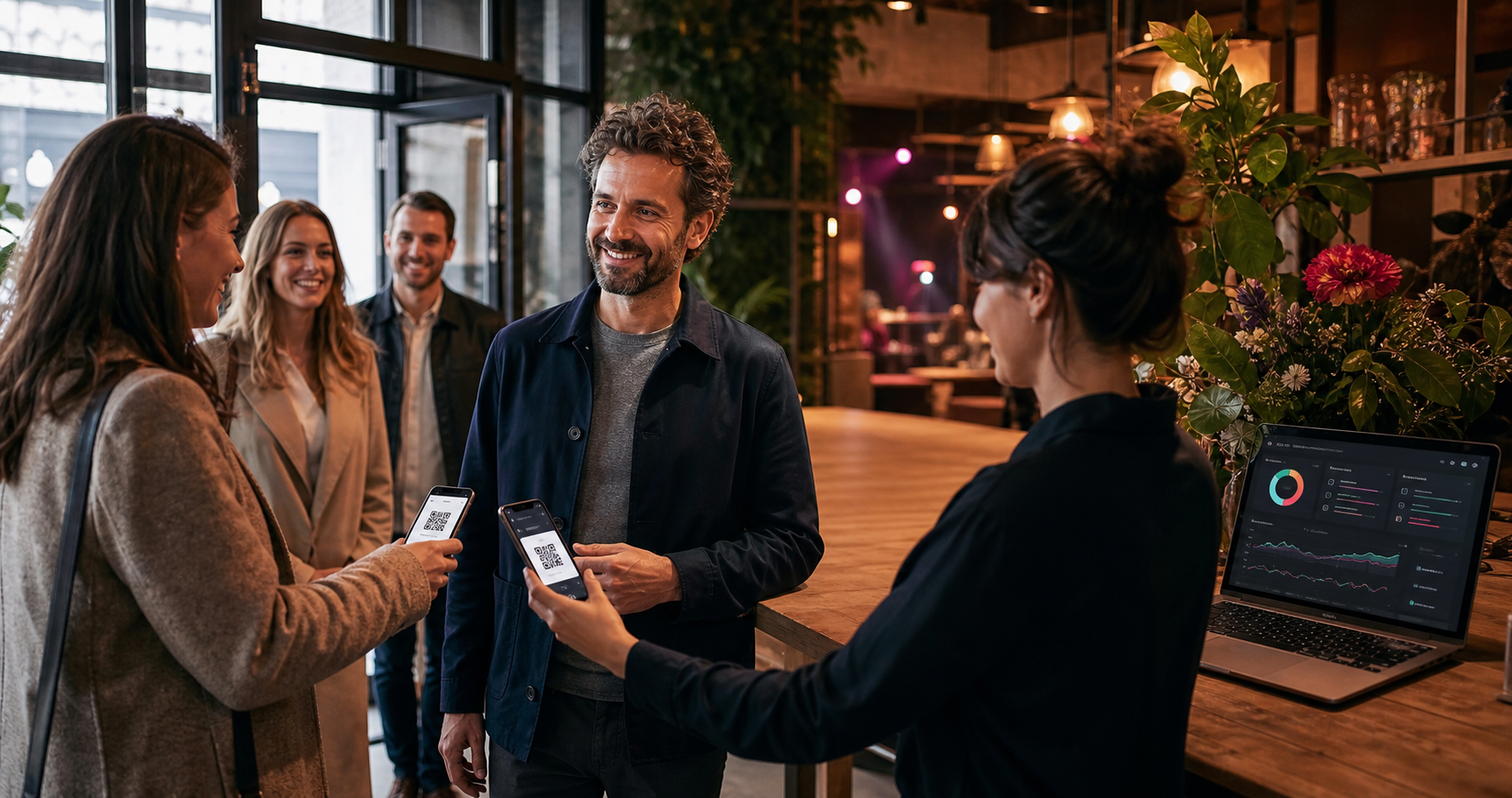 Illustratie van een organisator met een telefoon